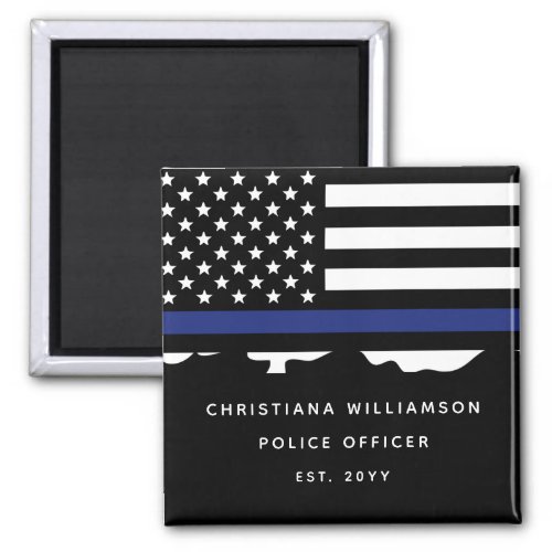 Custom Police Officer Police Academy Graduation  Magnet