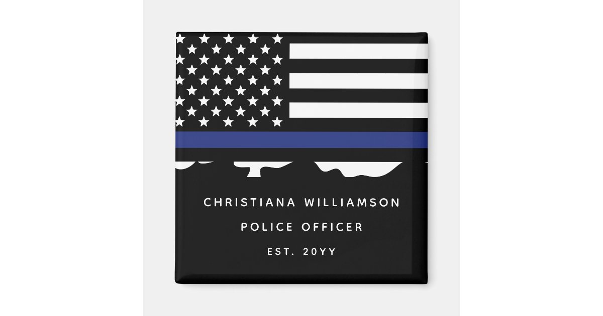 Custom Police Officer Police Academy Graduation Magnet | Zazzle