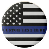 Custom Police Officer Thin Blue Line Police Dept. Chocolate Covered Oreo (Front)