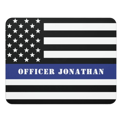 Custom Police Officer Thin Blue Line Police Dept Door Sign