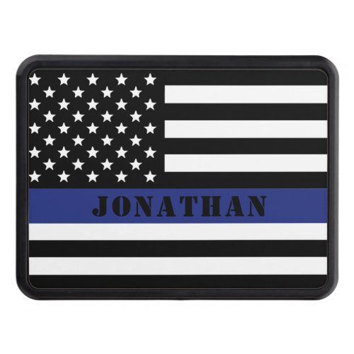 Custom Police Officer Thin Blue Line Police Dept Hitch Cover