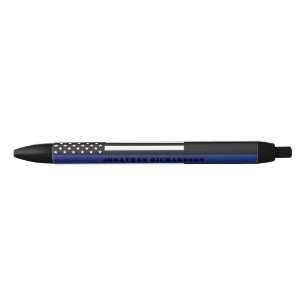 Custom Police Officer Thin Blue Line Police Dept Pen