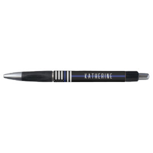 Custom Police Officer Thin Blue Line Police Dept Pen