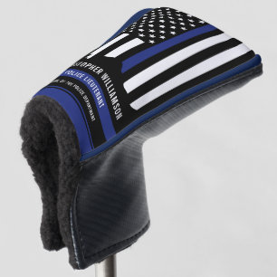 Custom Police Officer Thin Blue Line Police Golf Golf Head Cover