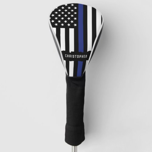 Custom Police Officer Thin Blue Line Police Golf Head Cover