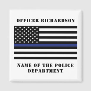 The Symbolic Thin Blue Line Law Enforcement Police Greeting Card by Garaga  Designs