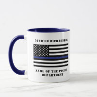 Custom Police Officer Thin Blue Line Police