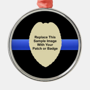 Custom Police Patch or Badge Metal Ornament