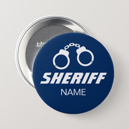 Custom police sheriff handcuffs funny buttons