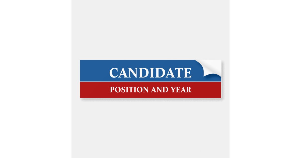 Custom Political Bumper Sticker Zazzle