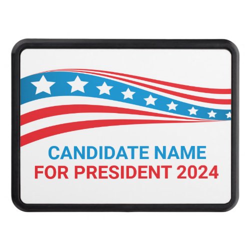 Custom Political Campaign American Flag Template Hitch Cover