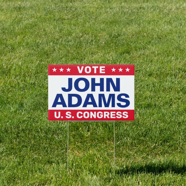 Custom Political Campaign Simple Yard Sign (Insitu)