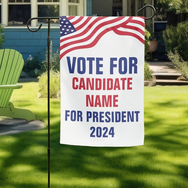 Custom Political Candidate 2024 Election Campaign  Garden Flag (Creator Uploaded)