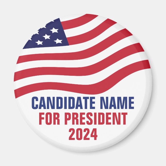 Custom Political Candidate 2024 Election Campaign  Magnet (Front)