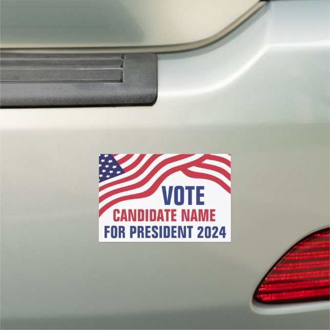 Custom Political Candidate 2024 Election Yard  Car Magnet (In Situ)