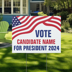 Custom Political Candidate 2024 Election Yard  Sign