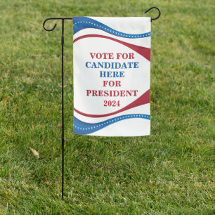 Custom Political Election Candidate 2024 Garden Flag