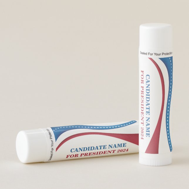 Custom Political Election Candidate 2024 Lip Balm (Front)