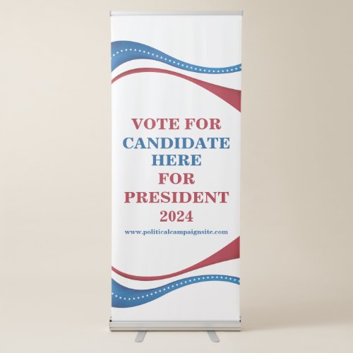 Custom Political Election Candidate 2024 Retractable Banner