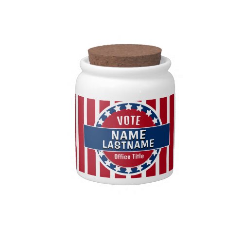 Custom Political Election Template Candy Jar