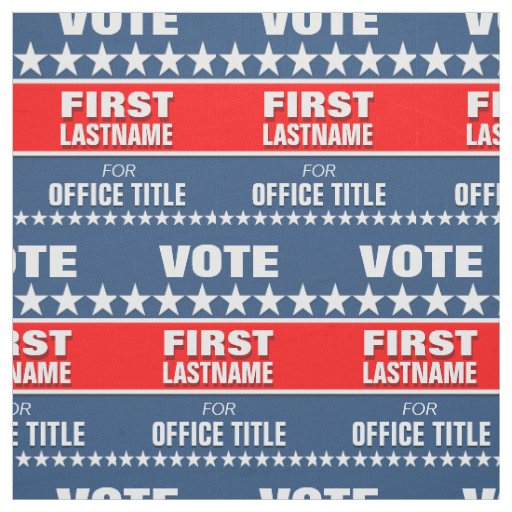 Custom Political Fabric
