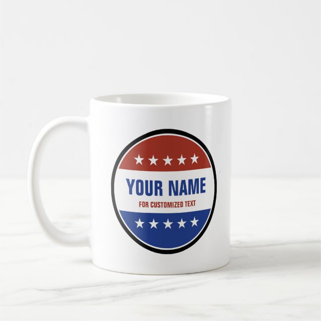 Custom Political Logo  Coffee Mug (Left)
