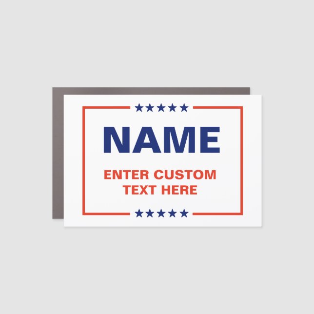 Custom Political Logo (Trump Design) Car Magnet (Front)