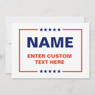 Custom Political Logo (Trump Design) Invitation