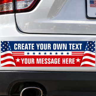 Custom Political President Election Bumper Sticker