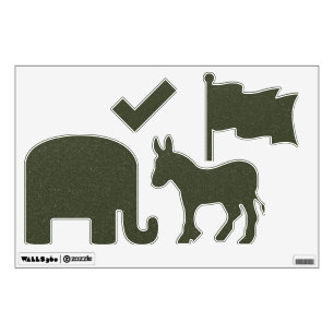 Custom Political Symbols Wall Decal Set