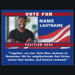 Custom Politics Campaign Template Flyer<br><div class="desc">Red,  white and blue with white stars politics campaign template . Great for starting and maintaining a successful campaign.  zazzle.com/CampaignHeadquarters</div>