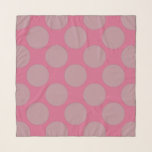 Custom Polka Dots on Pink Scarf<br><div class="desc">Geometric design with large polka dots on pink. You can recolor the dots, but the color will be slightly darker than you expect. There exist other versions with different background color.</div>