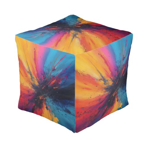 Custom Polyester Cubed Pouf Small