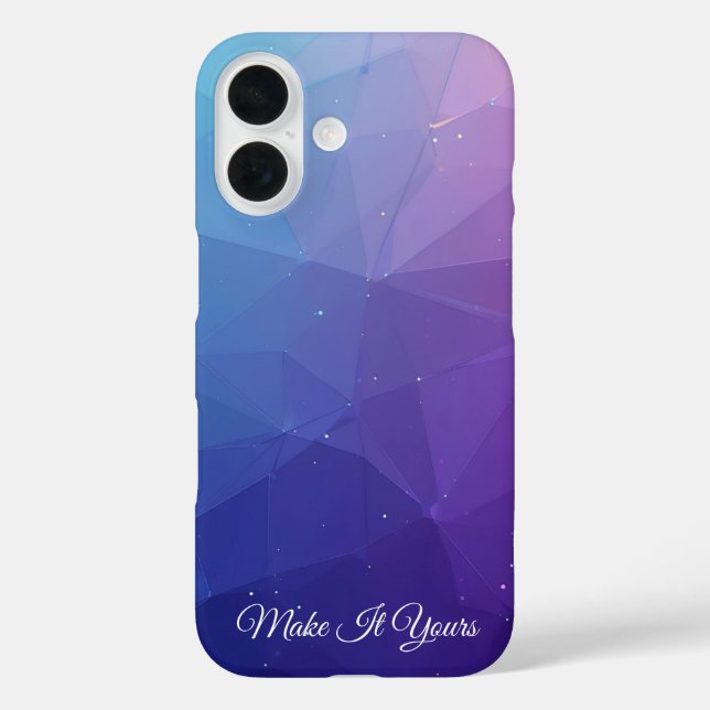 Custom Polygon Pattern Case – Unique Style (Back)