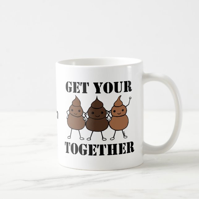 Custom Poop mug Funny Poop Mug Personalized mug (Right)