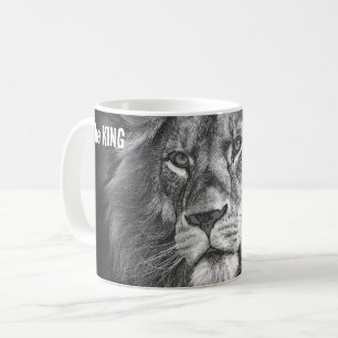 Custom Pop Art Design Animals Lion Face The King Coffee Mug