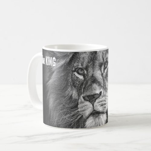 Custom Pop Art Design Animals Lion Face The King Coffee Mug