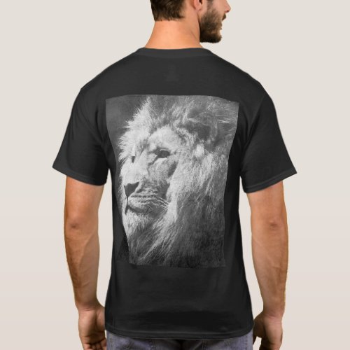 Custom Pop Art Lion Head Modern Template Mens T_Shirt