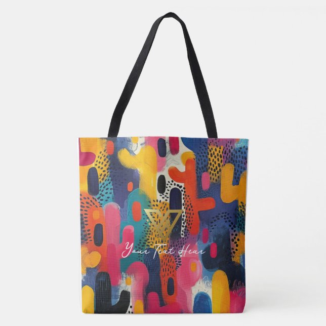 Custom : Pop Art Panache Personalized Tote (Front)