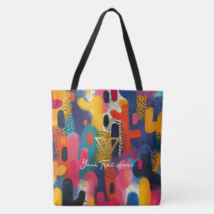 Custom : Pop Art Panache Personalized Tote Bag