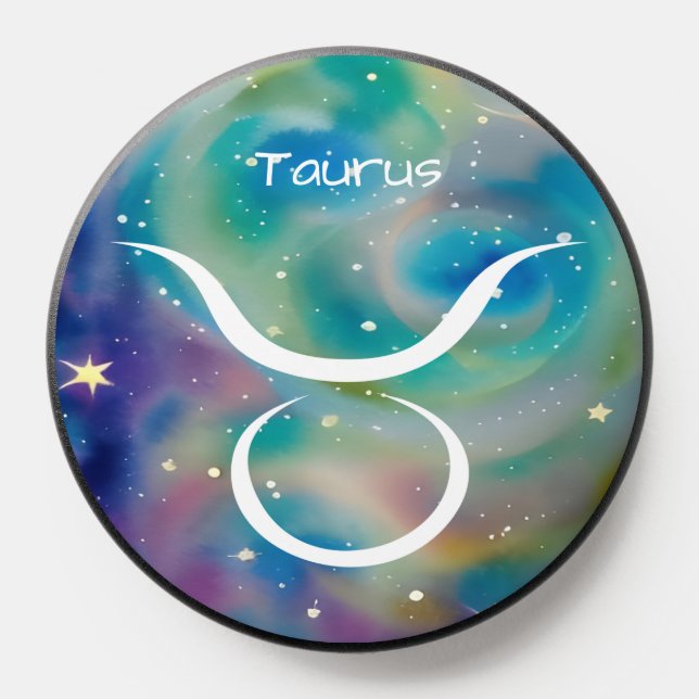 Custom PopGrip - Taurus Zodiac Sign PopSocket (Popsocket)