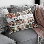 Custom Poppop 18 Photo Collage Lumbar Pillow<br><div class="desc">Discover our photo-centric scatter cushion, an ideal gift for all the grandfather's in your life. Perfect for birthdays or christmas, these pillows allows you to feature 18 photos as a sentimental keepsake. Emblazoned with a cheerful 'We Love You So Much!' text, you have the flexibility to change or delete the...</div>