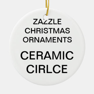 Custom Porcelain Round Christmas Tree Ornament
