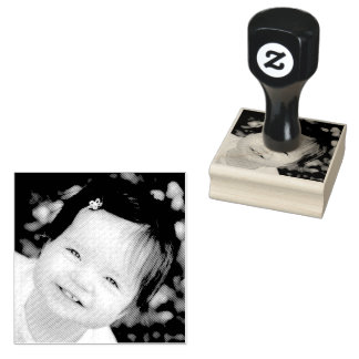 Custom Portrait Face photo Self-Inking Rubber Stamp
