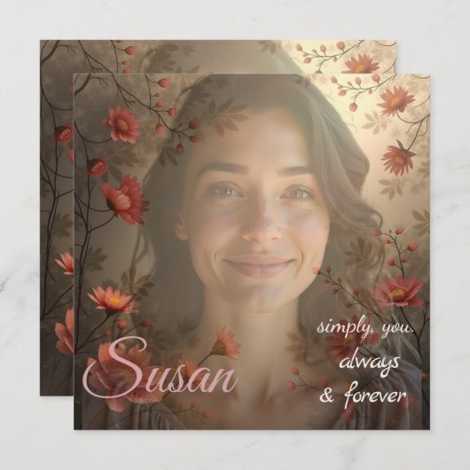 Custom Portrait for Her – Personalized Photo Gift (Front/Back)