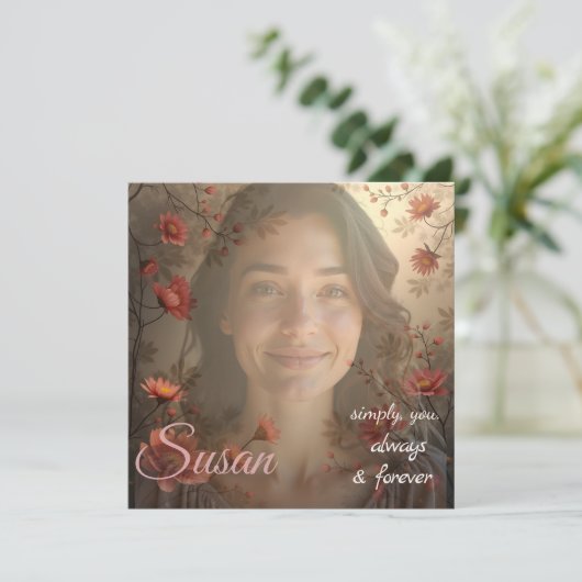 Custom Portrait for Her – Personalized Photo Gift (Standing Front)