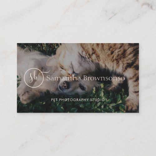 Custom Portrait Pet Photography Business Card