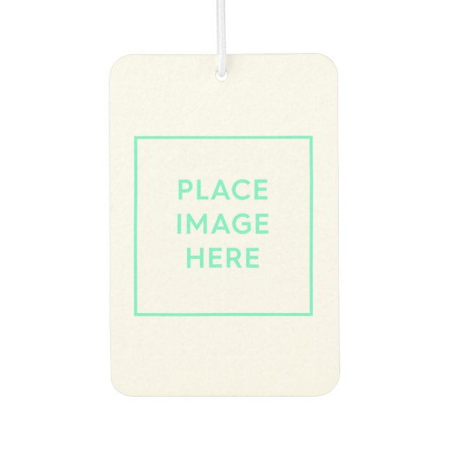 Custom Portrait Rectangle Air Freshener, New Car Air Freshener (Front)