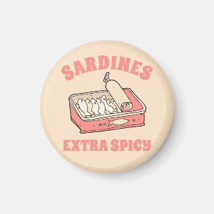 Custom Portugal Lover Sardines Light Pink Text Magnet