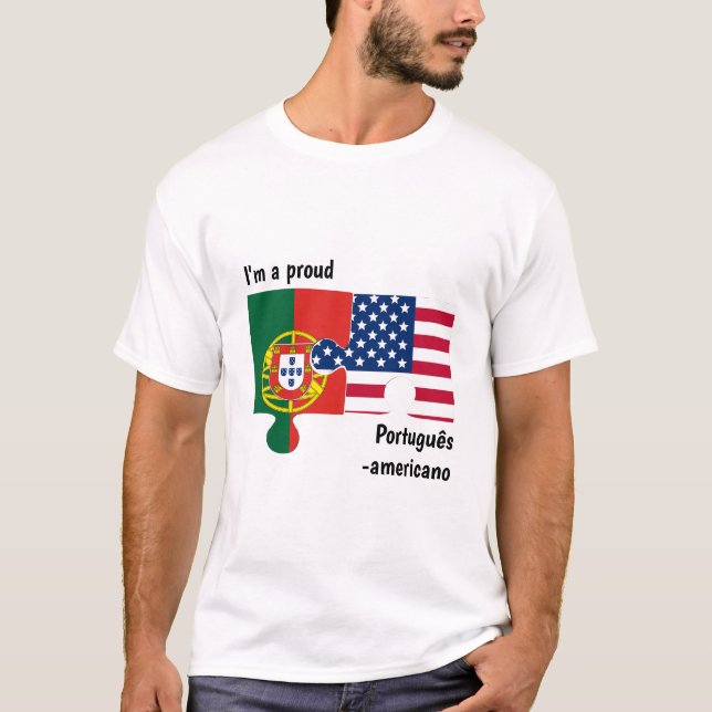 Custom Portuguese American T-Shirt (Front)